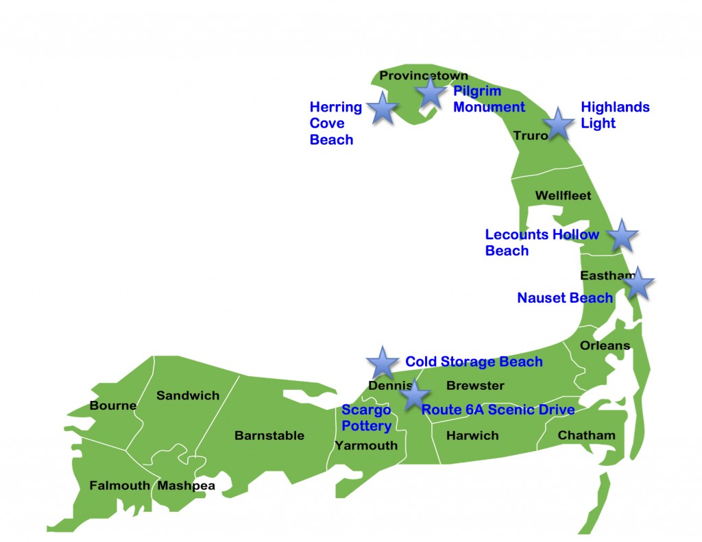 Cape Cod Day Trip Map