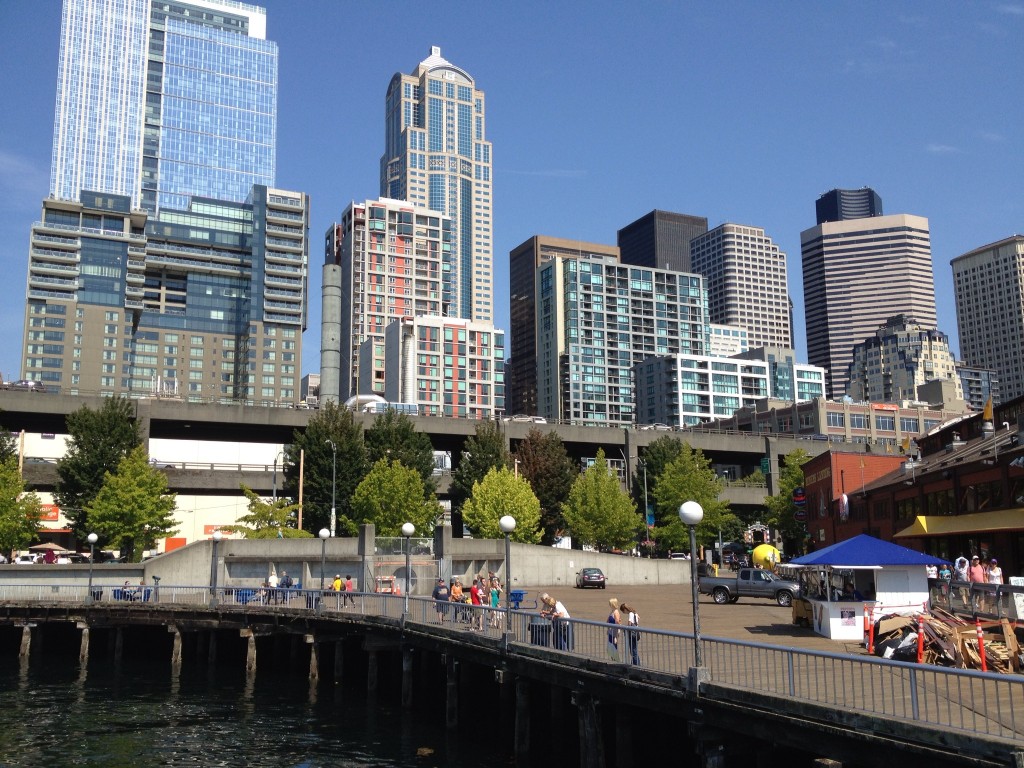 skyline from pier